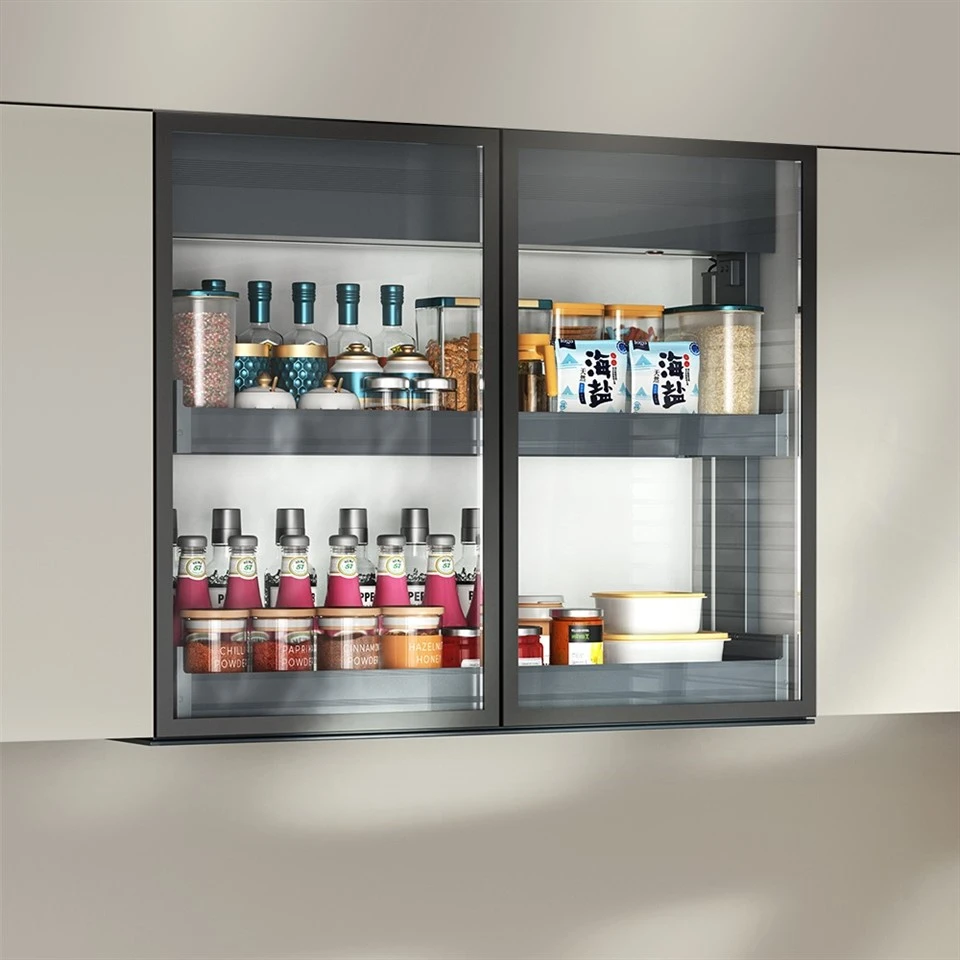 Kitchen double wall cabinet lift (2)
